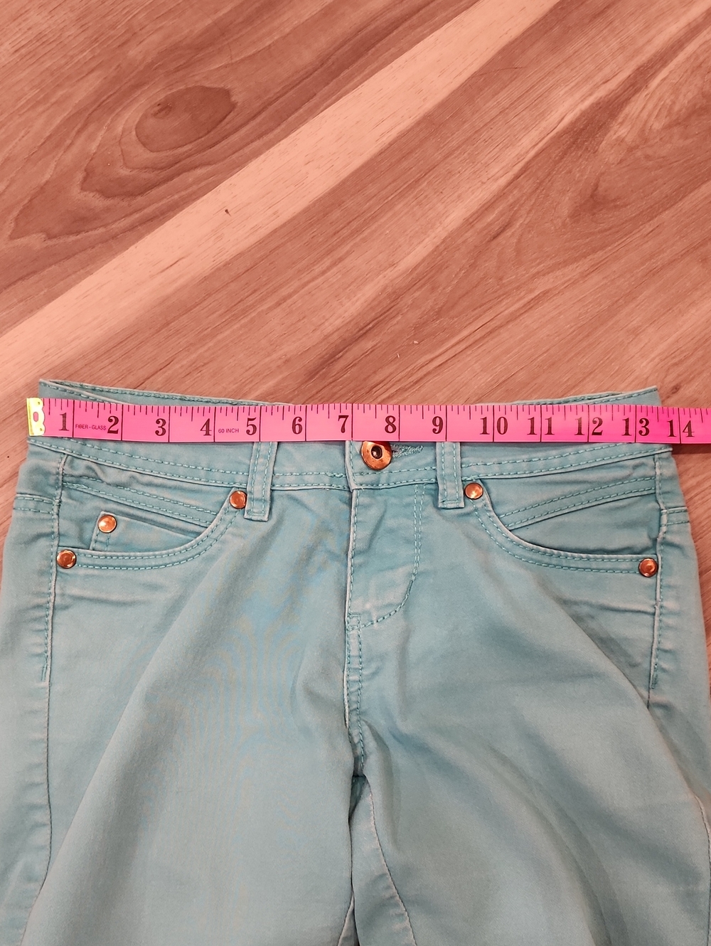 Turquoise Capris - Picture 3 of 5